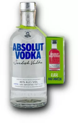 Absolut vodka 40% 0.75L